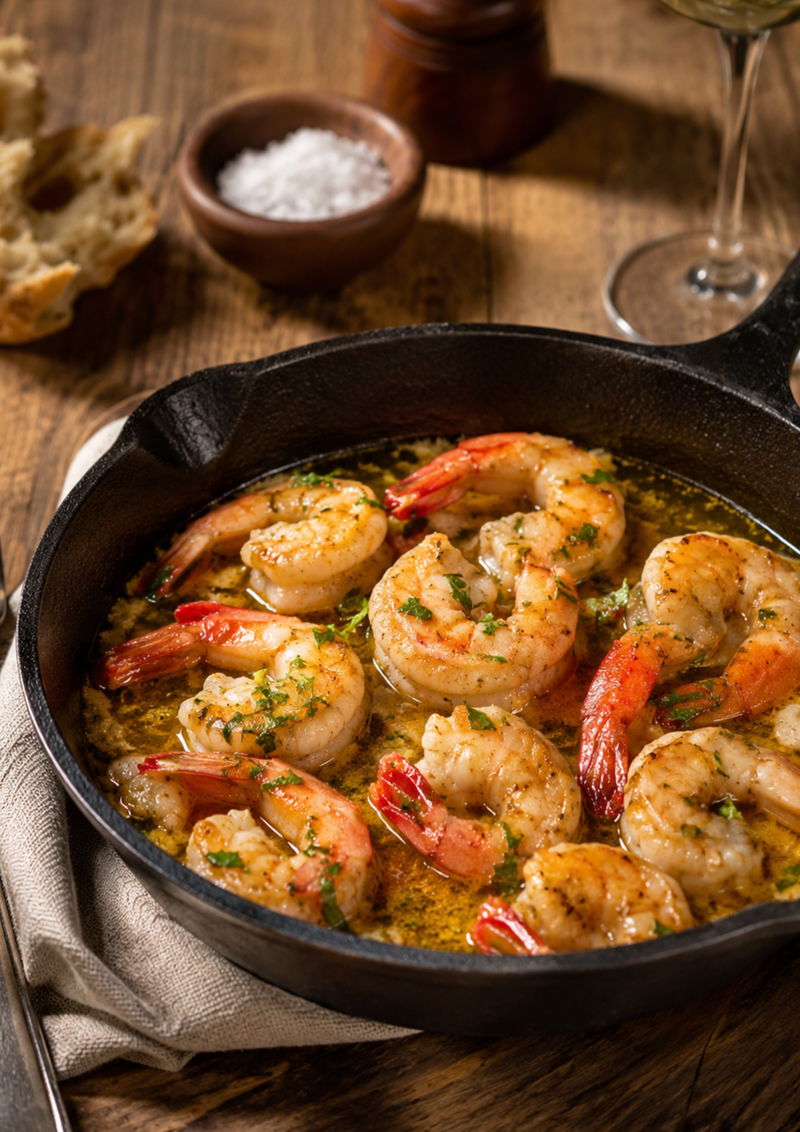 Camarones al ajillo (150 grs.)